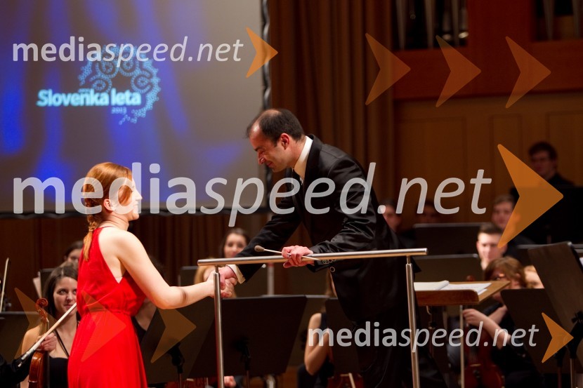 Nataša Lazič, pianistka; Matjaž Brežnik, dirigentSlovenka leta 2013 je Eugenija Carl