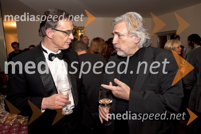 Igor Samobor, direktor Drame;&nbsp;Andrej Pengov, Radio KaosGeneralka za generacijo, premiera predstave, Drama Ljubljana