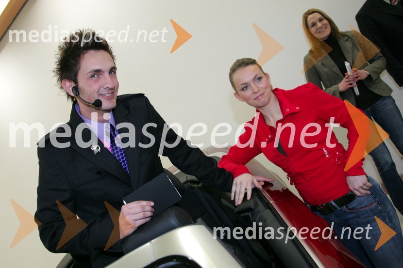 Gorazd Dominko, TV voditelj z manekenkoModna revija v Europarku