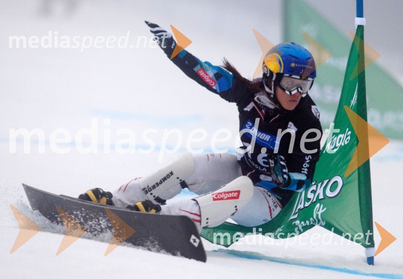  Julija Dujmovits, deskarka na snegu Paralelni veleslalom v deskanju na snegu, tekma za svetovni pokal