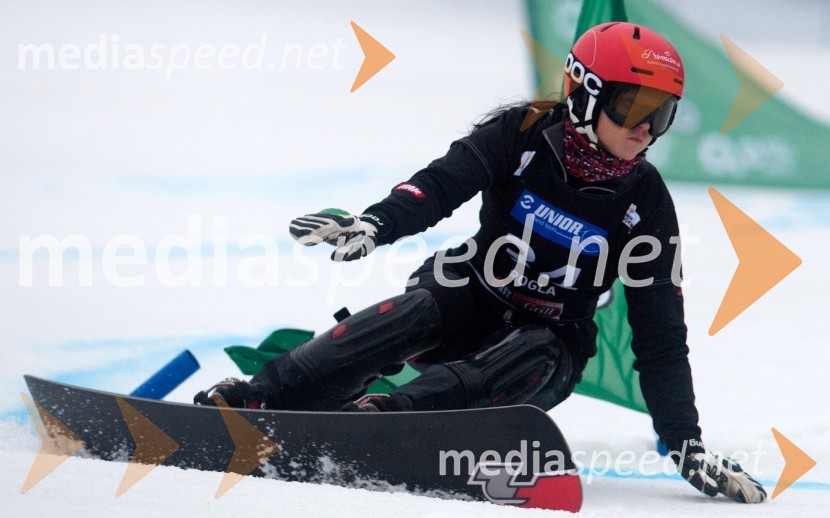  Gloria Kotnik, deskarka na snegu Paralelni veleslalom v deskanju na snegu, tekma za svetovni pokal