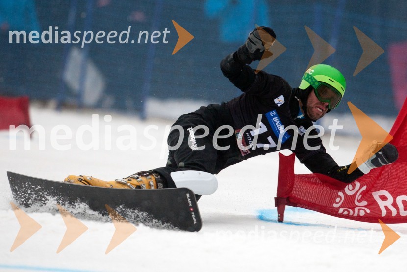  Simon Schoch, deskar na sneguParalelni veleslalom v deskanju na snegu, tekma za svetovni pokal