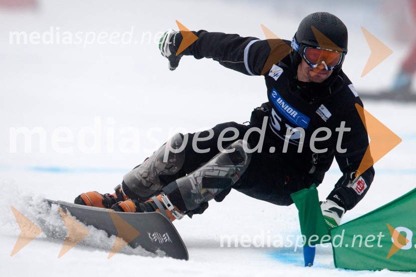  Izidor Šušteršič, deskar na sneguParalelni veleslalom v deskanju na snegu, tekma za svetovni pokal