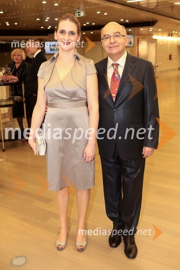  Katja Konvalinka, pevka;  Mitja Rotovnik, direktor Cankarjevega domaVeliki dobrodelni Lions ples 2014