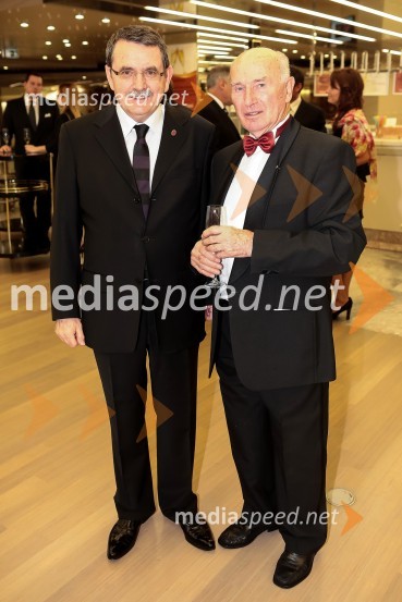 dr. med.  Adolf  Lukanović, strokovni direktor ginekološke klinike UKC Ljubljana;  Tone ProsencVeliki dobrodelni Lions ples 2014