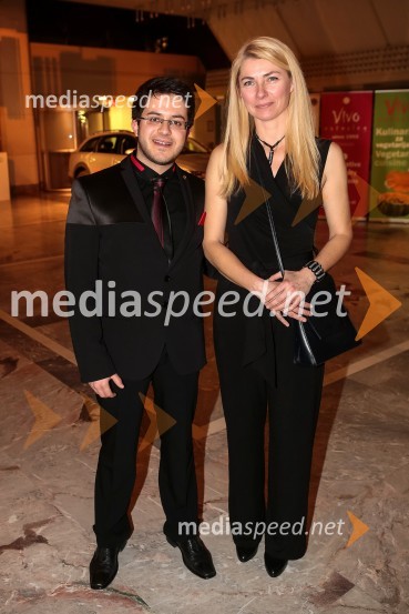  Jano  Komac, predsednik Leo kluba Ljubljana;  Urša  Ivanovič, predsednica Lions kluba Ljubljana Ljubljanski zvonVeliki dobrodelni Lions ples 2014