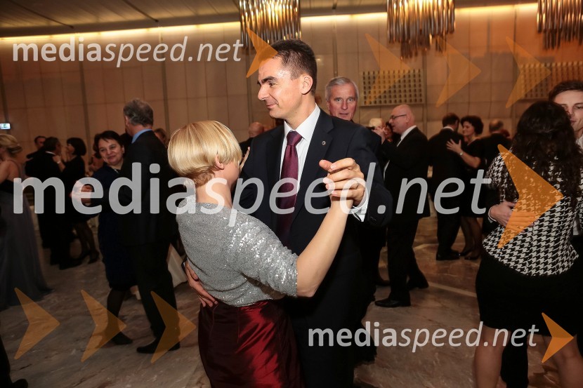  Andreja Šuštaršič Tomšič;  Danilo Tomšič, Telekom SlovenijeVeliki dobrodelni Lions ples 2014