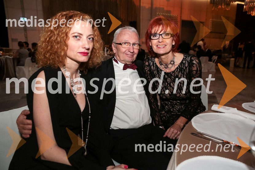  Hermina Kovačič, novinarka; dr. Peter Kamien;  Darinka Pavlič Kamien, Telekom SlovenijeVeliki dobrodelni Lions ples 2014