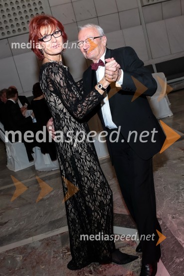  Darinka Pavlič Kamien, Telekom Slovenije; dr. Peter KamienVeliki dobrodelni Lions ples 2014