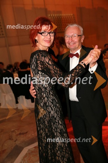  Darinka Pavlič Kamien, Telekom Slovenije; dr. Peter KamienVeliki dobrodelni Lions ples 2014