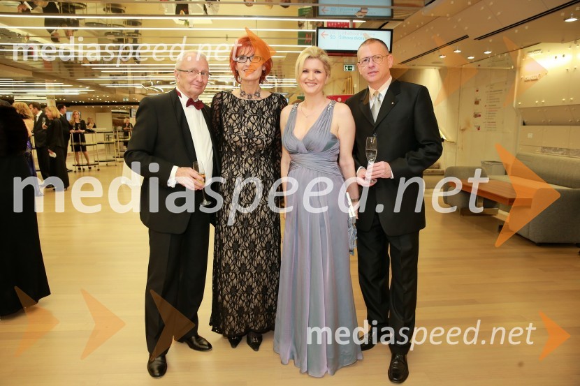 dr. Peter Kamien;  Darinka Pavlič Kamien, Telekom Slovenije;  Aleksandra  Brank, vodja marketinga Bisnode d.o.o.;  Bojan Brank, Abena d.o.o.Veliki dobrodelni Lions ples 2014