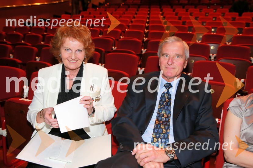  Alenka   Marter, guvernerka Lions Distrikta 129;  Peter MarterVeliki dobrodelni Lions ples 2014