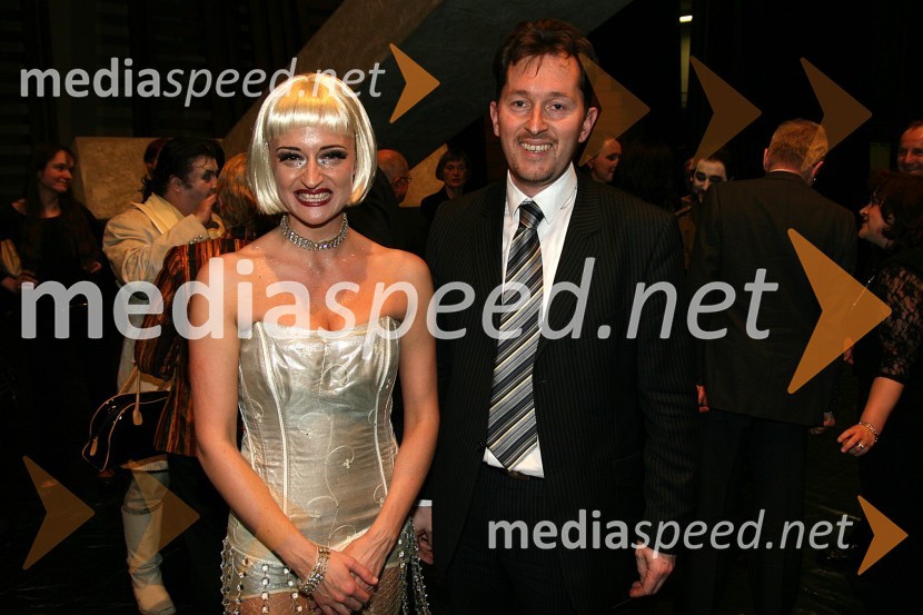 Valentina Turcu, balerina in Gregor Virant, minister za javno upravoPremiera opere Faust v SNG Maribor