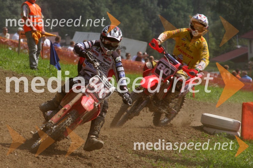 Michele De Bortoli, Italija in Fredrik Aulisether, NorveškaMOTOKROS, dirka za evropsko prvenstvo do 125ccm