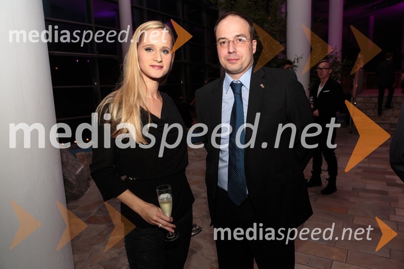  Daniela Bervar Kotolenko, podjetnica;  Leo  Oblak, predsednik uprave Infonet media d.d.BTC praznuje 60 let, slavnostni sprejem