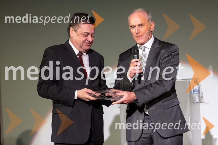  Zoran Janković, župan MOL;  Jože  Mermal, predsednik uprave BTC-jaBTC praznuje 60 let, slavnostni sprejem