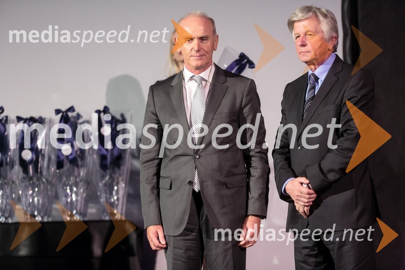  Jože  Mermal, predsednik uprave BTC-ja;  Vinko  Kocjančič, predsednik nadzornega sveta BTC d.d.BTC praznuje 60 let, slavnostni sprejem