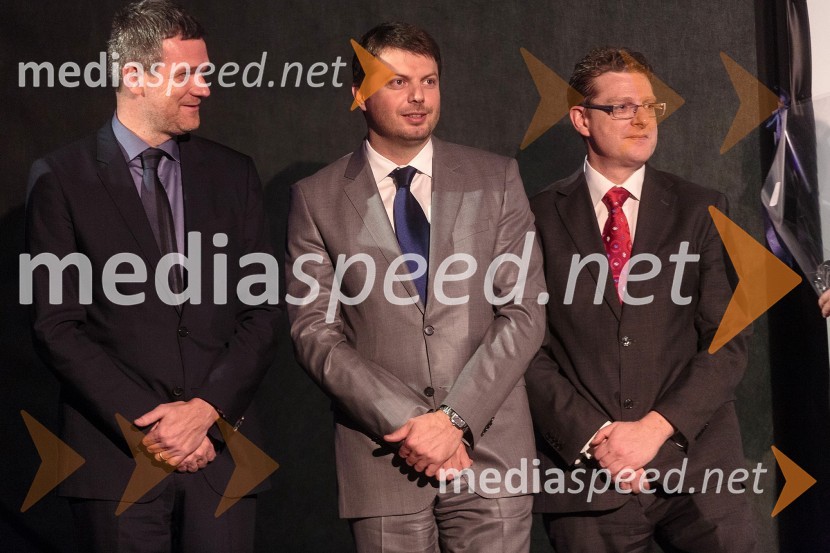 mag. Tomaž  Berločnik, predsednik uprave Petrol d.d.;  Blaž Pesjak, predsednik uprave Merkur d.d;  Gregor Rustja, direktor logistike Atlantic Trade d.o.o.BTC praznuje 60 let, slavnostni sprejem