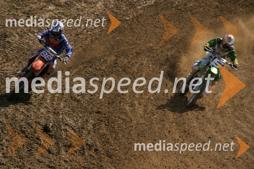 Phillip Ringhofer, Avstrija in Jeremy Tarroux, FrancijaMOTOKROS, dirka za evropsko prvenstvo do 125ccm