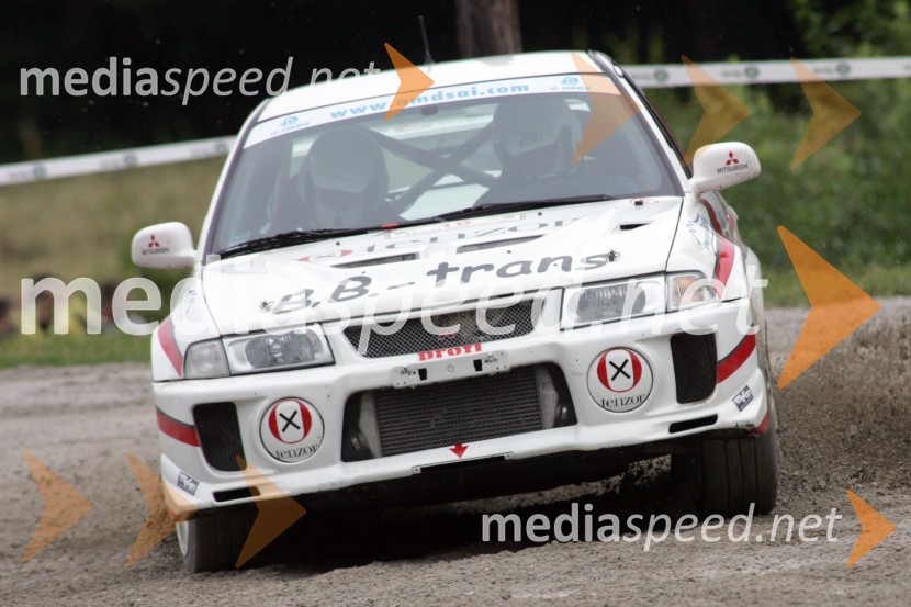 Blaž Bregar in Primož Bedenk (Slovenija)RALLY, 3.Škoda rally Maribor