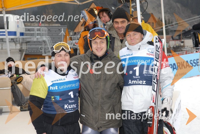 Mitja Kunc, Jure Košir, Alberto Tomba in Sebastien Amiez, nekdanji smučarjiPogled nazaj: 20 let od prvih medalj za Slovenijo na OI