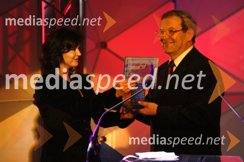 Miša Molk in Silvester Polak, urednik   
 
Izbor naj voditelja TV Novo mesto