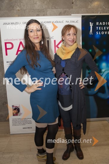  Barbara Zemljič, režiserka;  Mojca Funkl, igralkaPanika, premiera slovenskega filma, kino Komuna