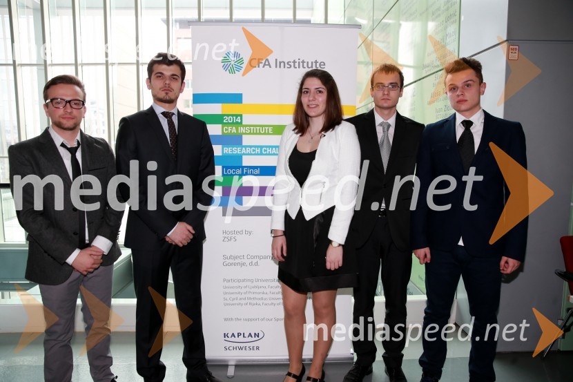 Člani ekipe Sv. Ciril in Metod, Ekonomska fakulteta SkopjeCFA Institute Research Challenge Slovenija
