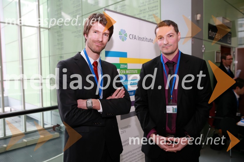  Blaž Hribar, CFA, NLB Skladi;  Bojan Ivanc, CFA, Gospodarska zbornica in član Odbora ZSFSCFA Institute Research Challenge Slovenija
