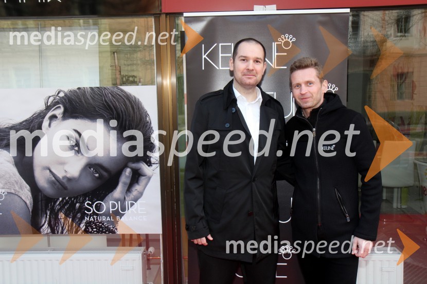  Boštjan Jagrinec, frizerski salon Buhair;  Danijel Vogrin, komercialist, KeuneOtvoritev frizerskega salona Buhair z igralci NK Maribor in predstavniki Keune