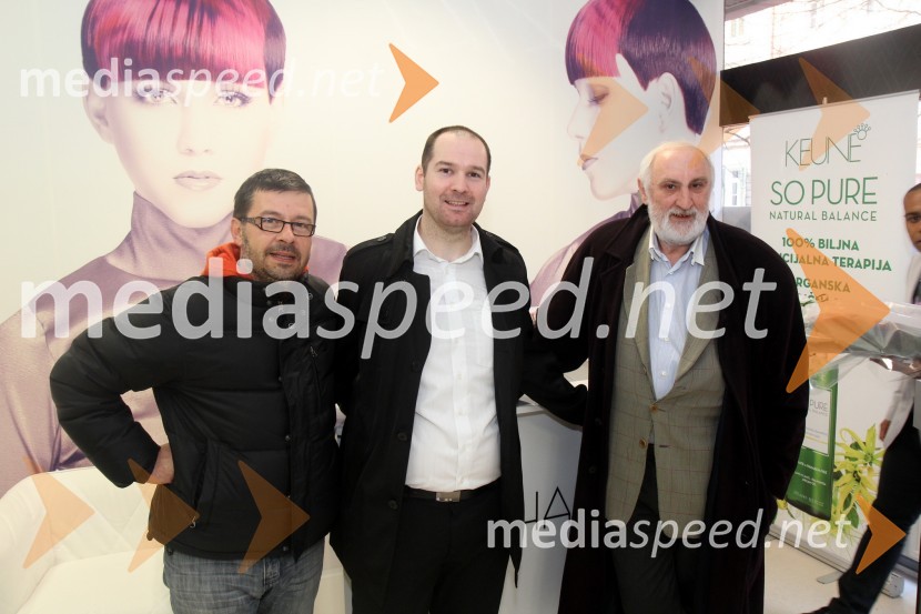  Vladimir Vukobrat, frizer;  Boštjan Jagrinec, frizerski salon Buhair;  ... Otvoritev frizerskega salona Buhair z igralci NK Maribor in predstavniki Keune