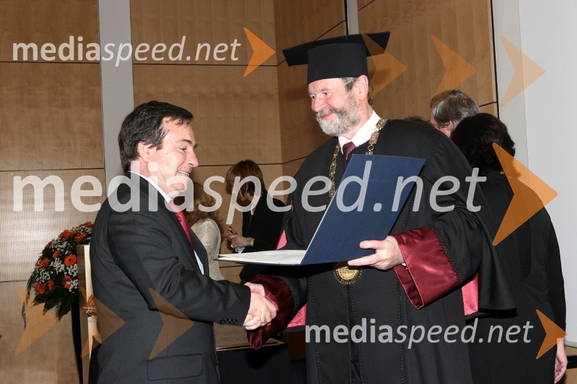 Dr. Ljupčo Krstov in dr. Ivan Rozman, rektor Univerze v MariboruPromocija doktorjev znanosti Univerze v Mariboru, Marec 2007