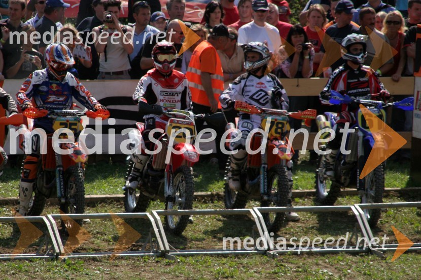 Julien Bill - Švica, Marc Ristori - Švica, Yves Demaria - Francija in Felice Compagnone - ItalijaMOTOKROS, dirka za svetovno prvenstvo MX3