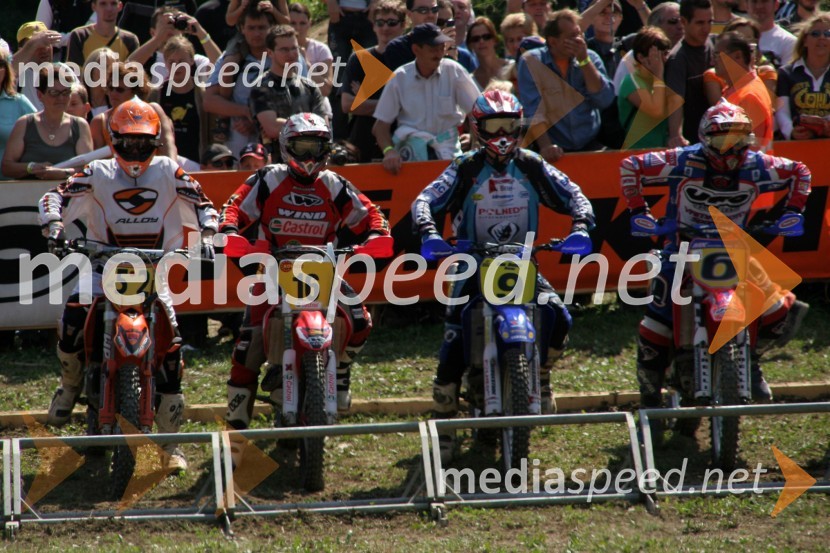 David Čadek - Češka, Jaka Može - Slovenija, Aigar Bobkovs - Latvija in Martin Žerava - ČeškaMOTOKROS, dirka za svetovno prvenstvo MX3