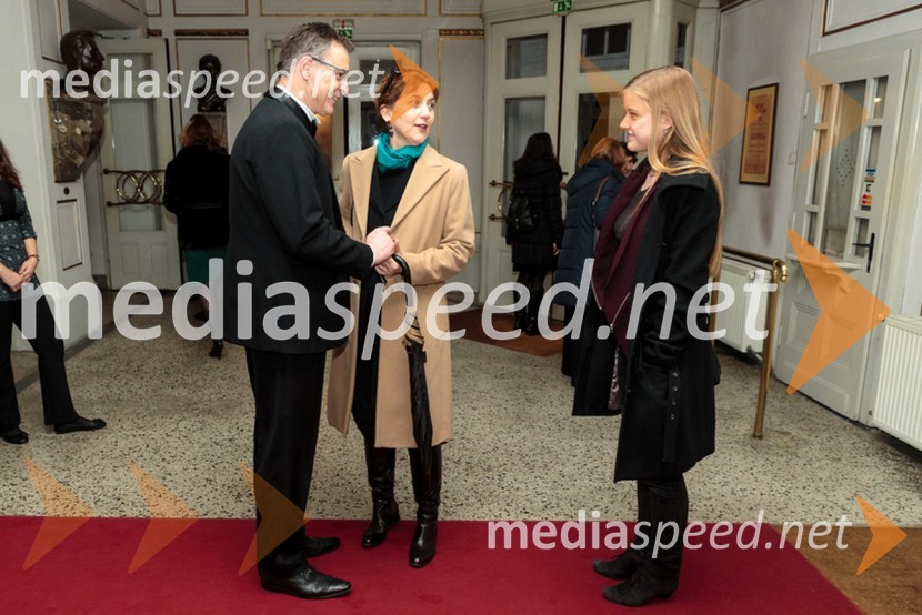   Igor  Samobor, ravnatelj SNG Drama Ljubljana;  Barbara Hieng Samobor, direktorica MGL;  ... Medeja, premiera predstave Drama Ljubljana