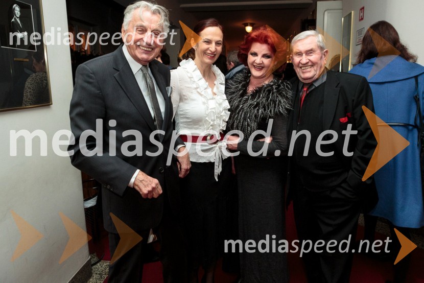  Demeter  Bitenc, igralec;  Majda  Pintar;  Milena  Morača, operna pevka;  Jurij  Souček, igralecMedeja, premiera predstave Drama Ljubljana