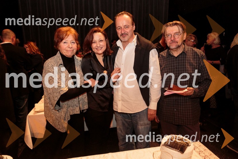  Meta Hočevar;  Nataša Barbara Gračner, igralka;  Matjaž Tribušon, igralec;  Zvone Hribar, igralecMedeja, premiera predstave Drama Ljubljana