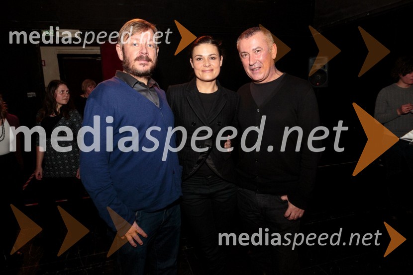  Robert Waltl, direktor, Mini teater;  Pia Zemljič, igralka;  Ivica Buljan, režiserMedeja, premiera predstave Drama Ljubljana