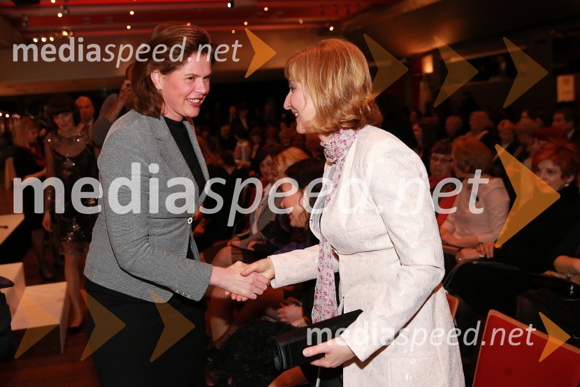 mag. Alenka Bratušek, predsednica vlade Republike Slovenije;  Jarmila  Trček Breznikar, dr. med., spec. družinske medicineOna 365 za leto 2013 je Jolka Milič