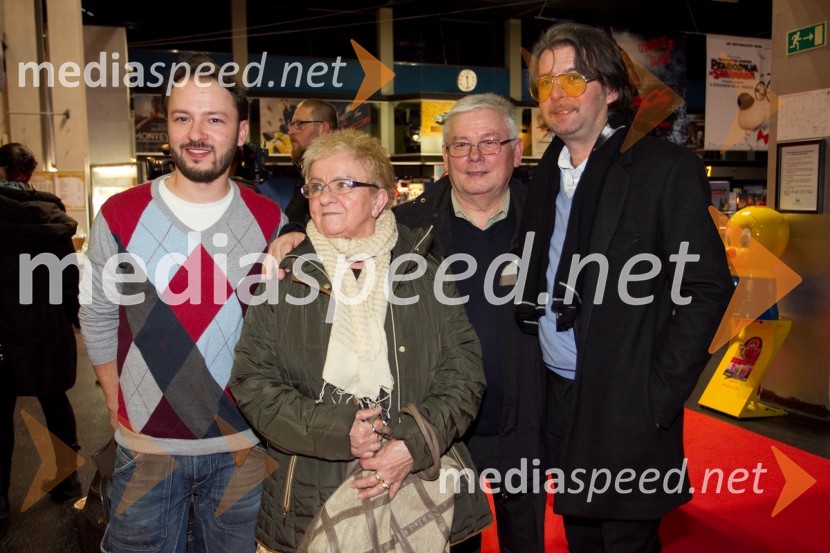  Aleksander Pešut - Shatzi, glasbenik;  Ivana Pešut;  Stane Pešut;  Robert Pešut - Magnifico, glasbenikPremiera filma Montevideo, se vidimo