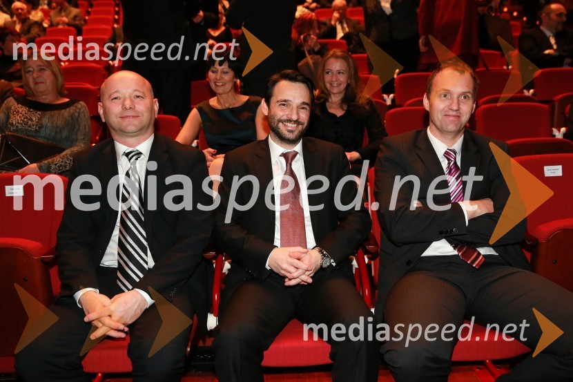  Janez Janko Kodila, direktor Kodila d.o.o.;  Danilo Ferjančič, generalni direktor Porsche Slovenija d.o.o;  Marko Cvetko, član uprave Cinkarna Celje46. podelitev nagrad Gospodarske zbornice Slovenije