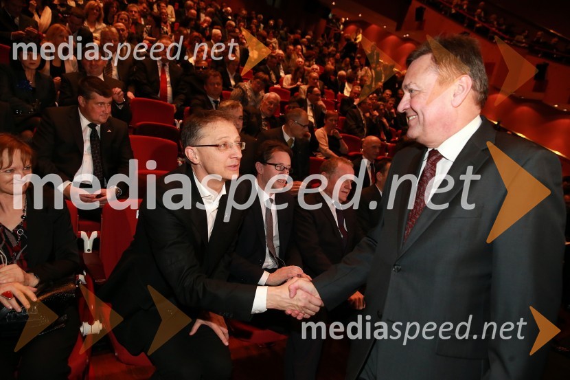 dr. Igor Lukšič, predsednik SD;  Zoran Janković, župan MOL46. podelitev nagrad Gospodarske zbornice Slovenije