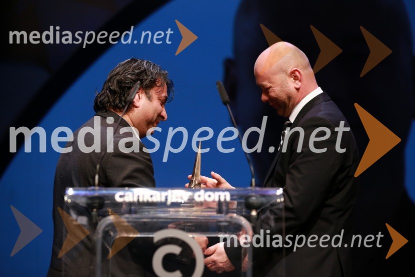  Jožek  Horvat Muc, predsednik Zveze Romov Slovenije;  Janez Janko Kodila, direktor Kodila d.o.o.46. podelitev nagrad Gospodarske zbornice Slovenije