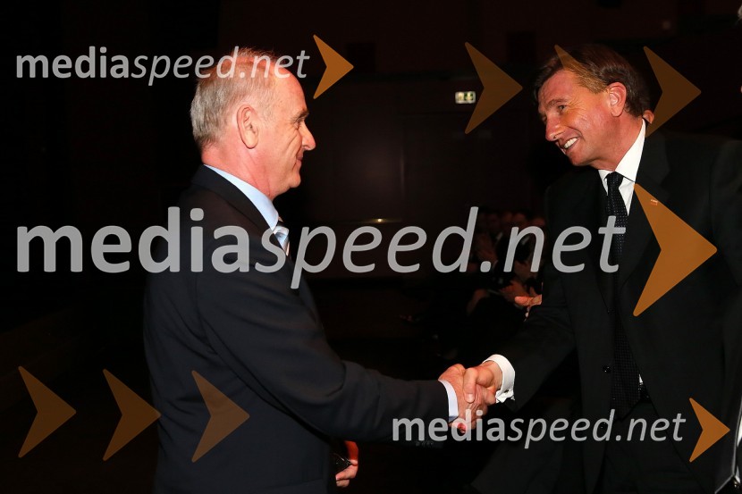  Jože  Mermal, predsednik uprave BTC-ja;  Borut Pahor, predsednik Republike Slovenije46. podelitev nagrad Gospodarske zbornice Slovenije