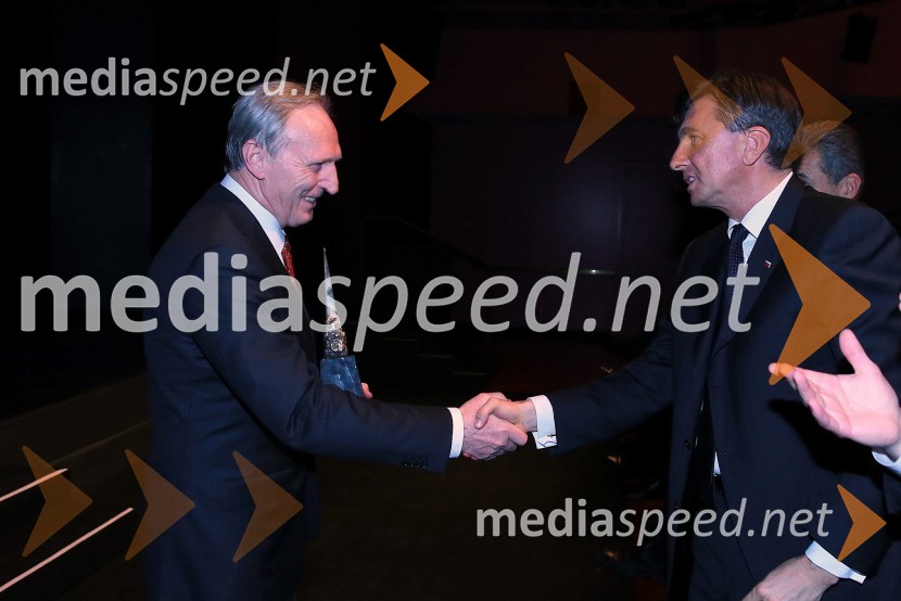 dr. Otmar Zorn, generalni direktor Iskra Zaščite d.o.o.;  Borut Pahor, predsednik Republike Slovenije46. podelitev nagrad Gospodarske zbornice Slovenije