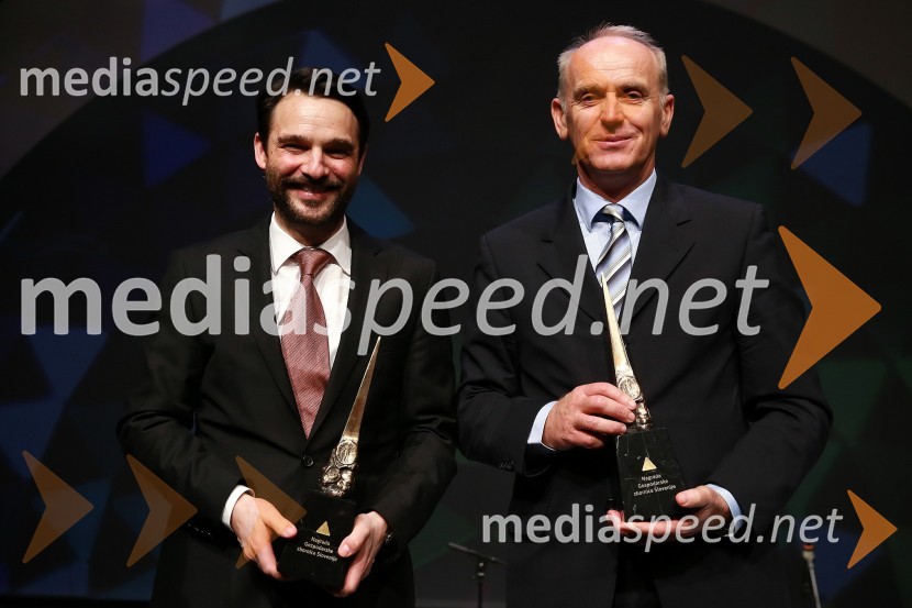  Danilo Ferjančič, generalni direktor Porsche Slovenija d.o.o;  Jože  Mermal, predsednik uprave BTC-ja46. podelitev nagrad Gospodarske zbornice Slovenije
