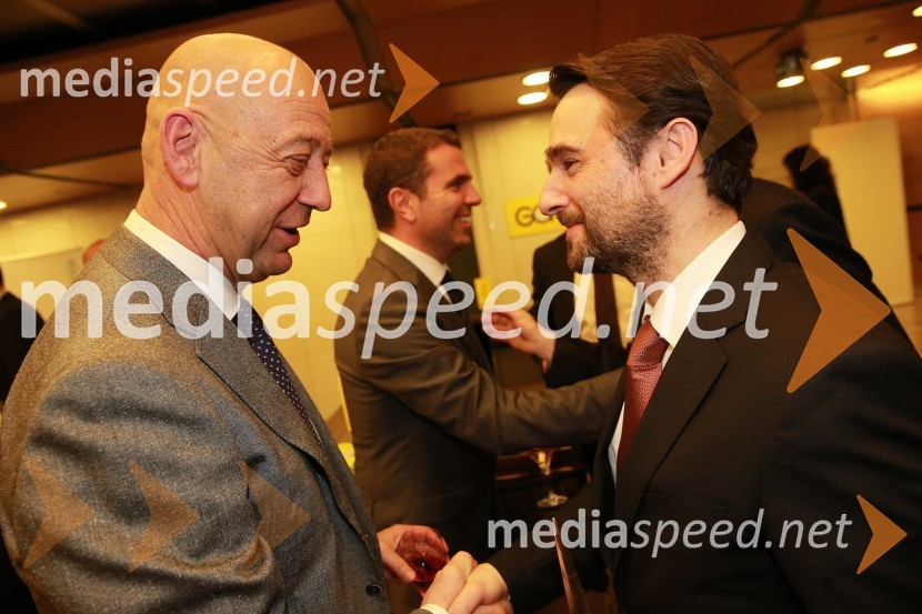 Tibor Šimonka, predsednik Gospodarske zbornice Slovenije ;  Danilo Ferjančič, generalni direktor Porsche Slovenija d.o.o46. podelitev nagrad Gospodarske zbornice Slovenije
