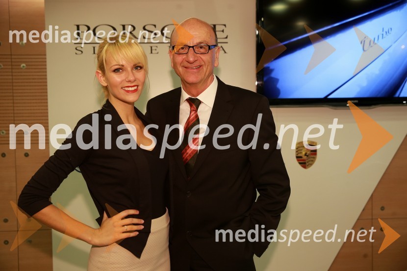  Ana Černivec, makeup in poslikave obraza, obrazneposlikave.si;  Heinz  Slesak, generalni direktor Porsche Slovenija d.o.o.46. podelitev nagrad Gospodarske zbornice Slovenije