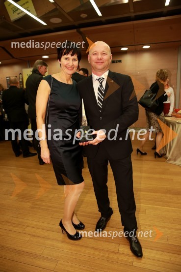  Lena Kodila;  Janez Janko Kodila, direktor Kodila d.o.o.46. podelitev nagrad Gospodarske zbornice Slovenije