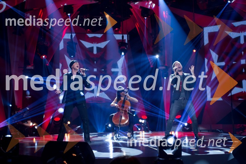  Samuel Lucas, glasbenik;  Nermin Puškar, glasbenikEMA 2014, zmagovalka je Tinkara Kovač!